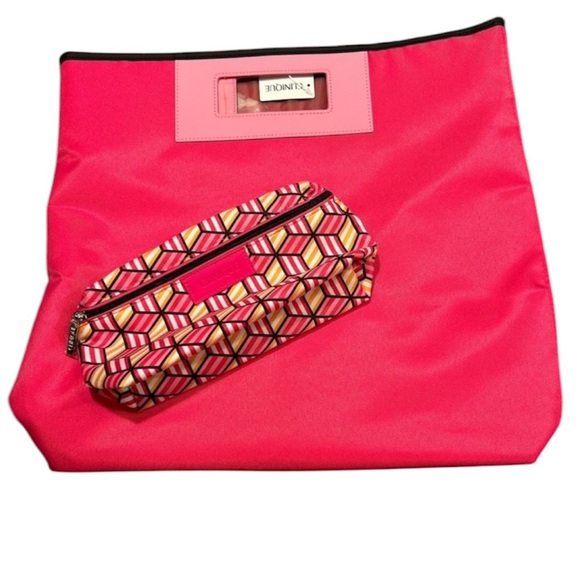 Clinique Handbags - Clinique tote and small Cosmetic bag NWT